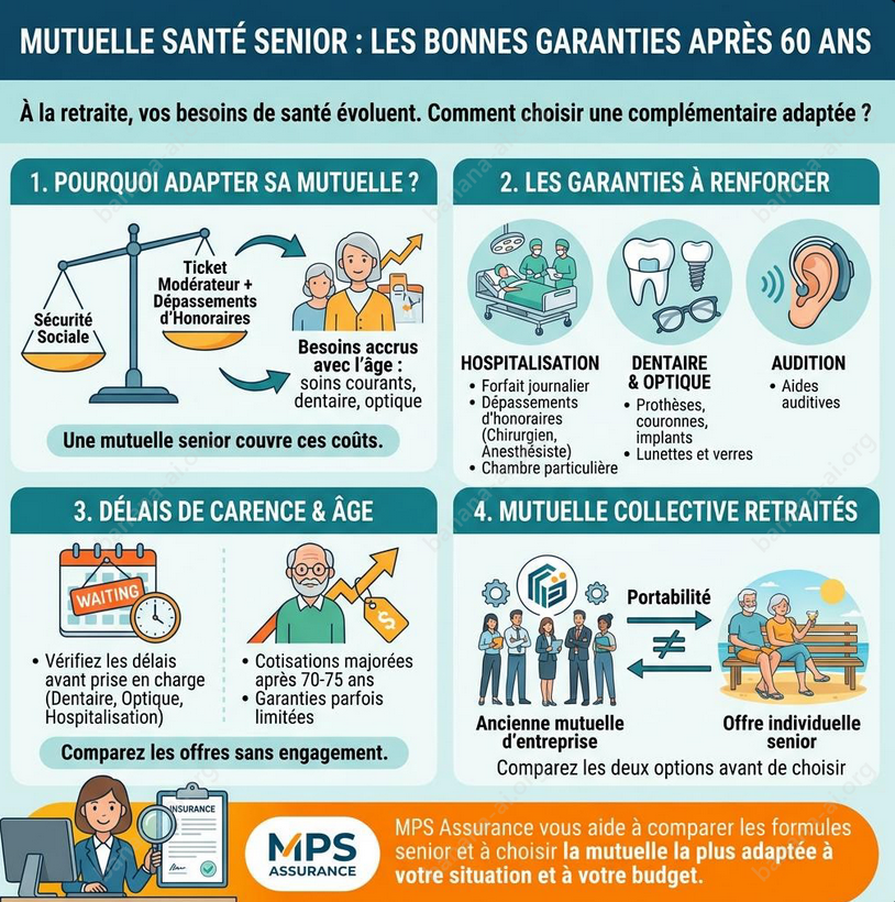 Mutuelle santé senior après 60 ans